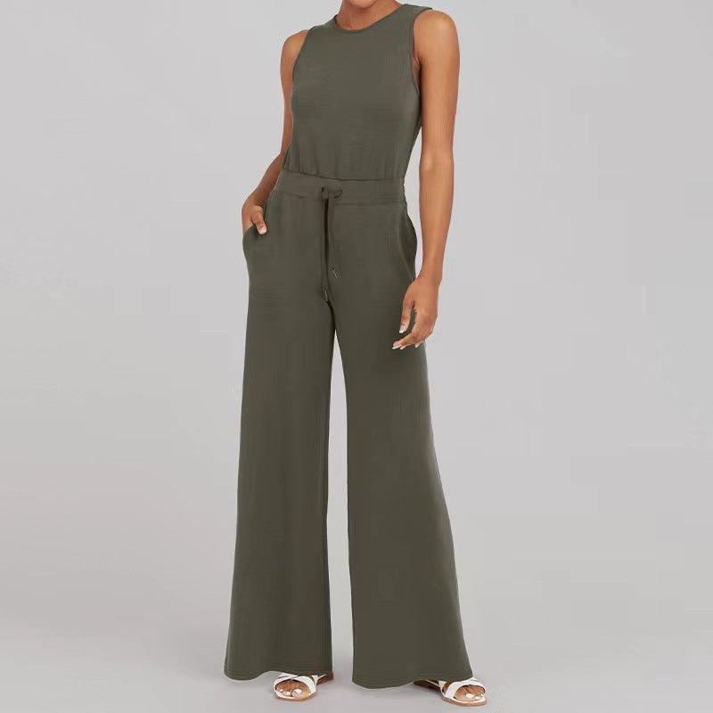 Solid Color Jumpsuit