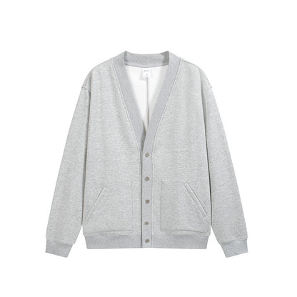 Fleece-lined Cardigan Coat