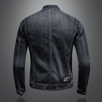 Stand-up Collar Motorcycle Coat