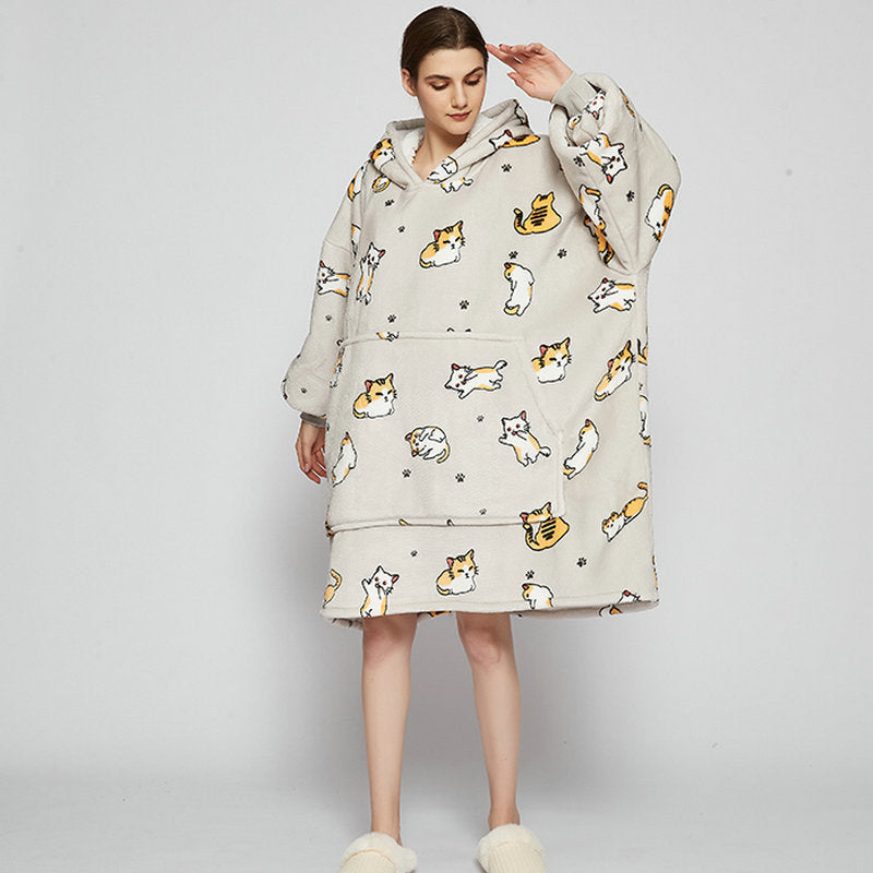 Ovesized Wearable Blanket Hoodie