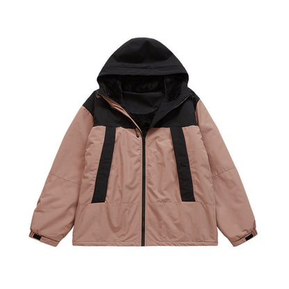 Velvet Shell Cotton-padded Jacket