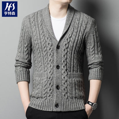 Jacquard Knitted Cardigan