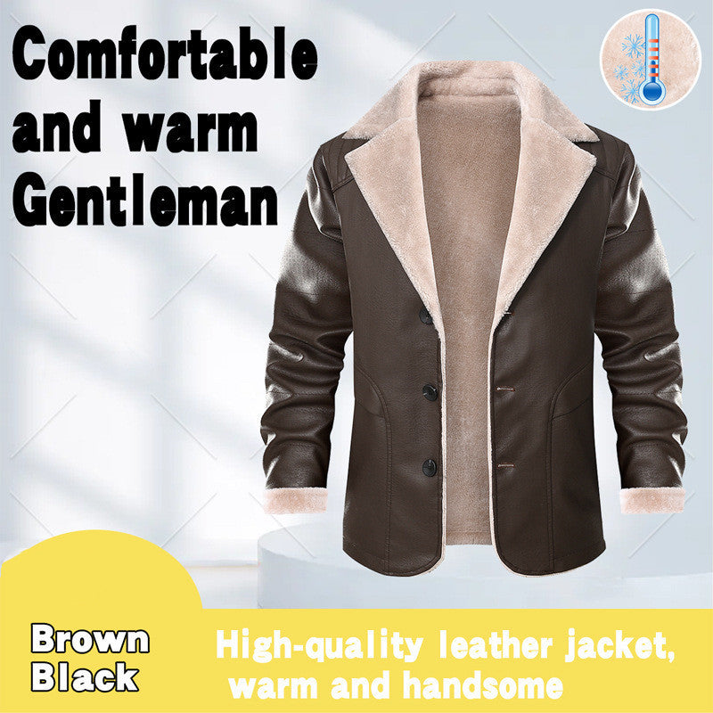 Thick Fleece Fur Integrated Warm Suit