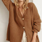 Solid Color Cardigan Sweater