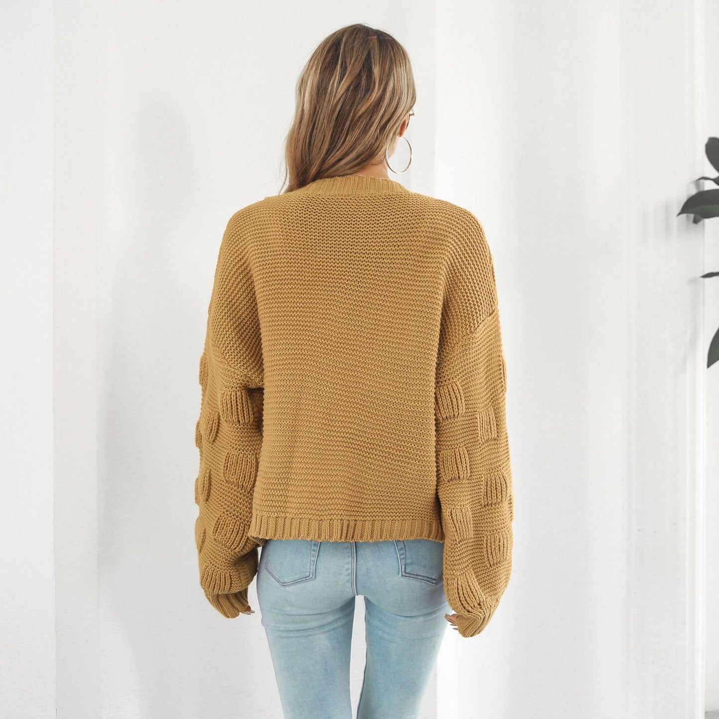 Puff Sleeve Cardigan Sweater