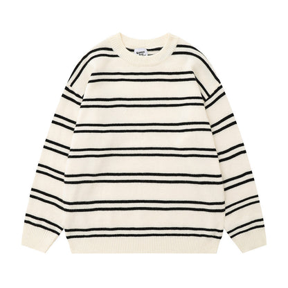 Striped Round Neck Sweater