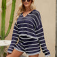 Loose Striped Two-piece Set