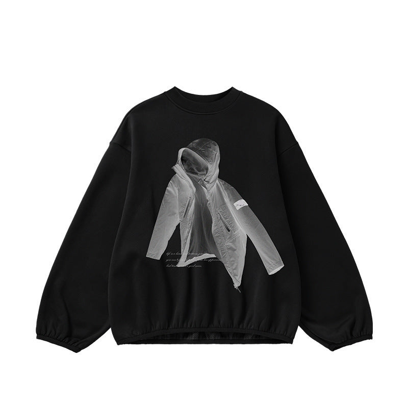 X-ray Printed Crew Neck Sweatshirt