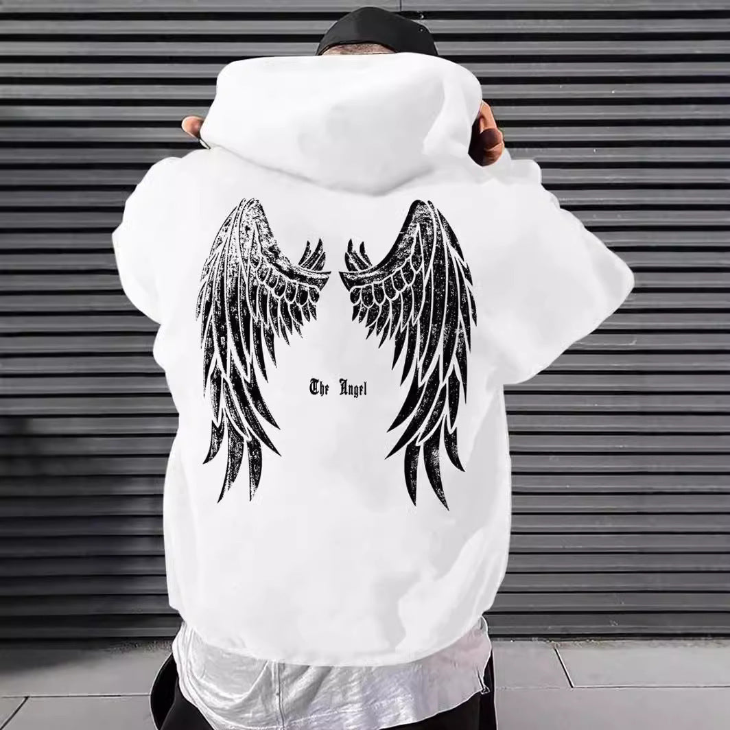 Angel Wings Printed Hooded