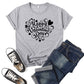 Love Print Short Sleeve T-shirt