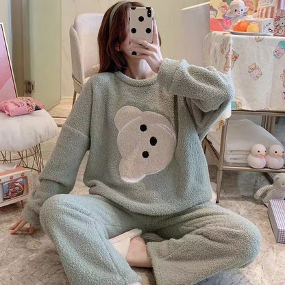 Cartoon Print Pajamas Sets