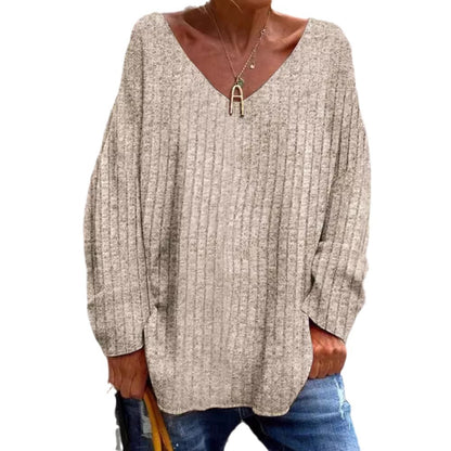 V-neck Knitted Top