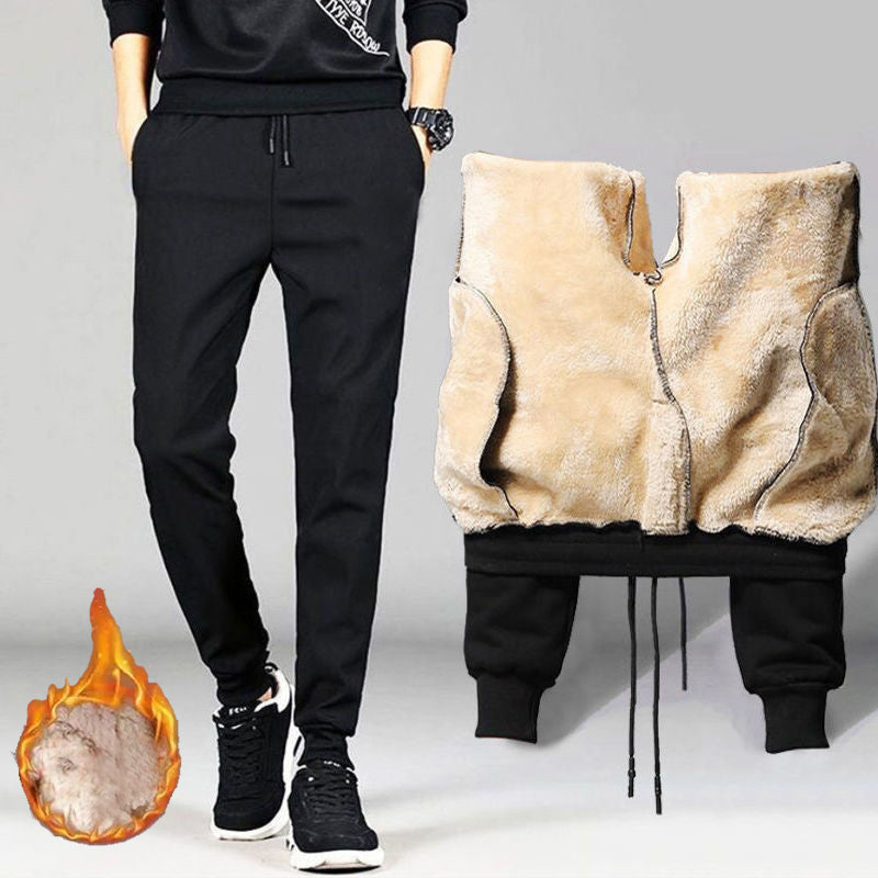 Warm Fleece Drawstring Pants