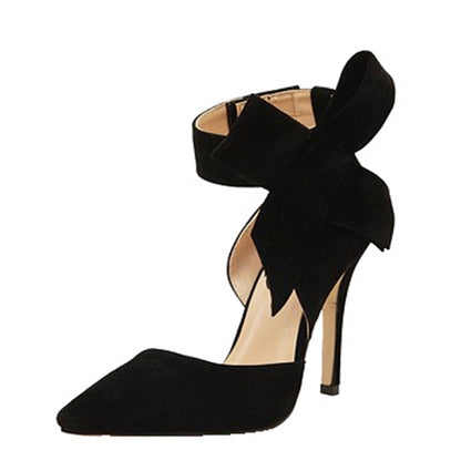 Big Bow Thin Heel Shoes