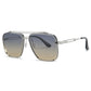 Mens  Double Beam Cut Edge Sunglasses