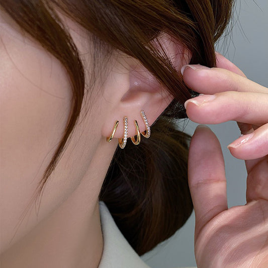 Four-prong Zircon  Earrings