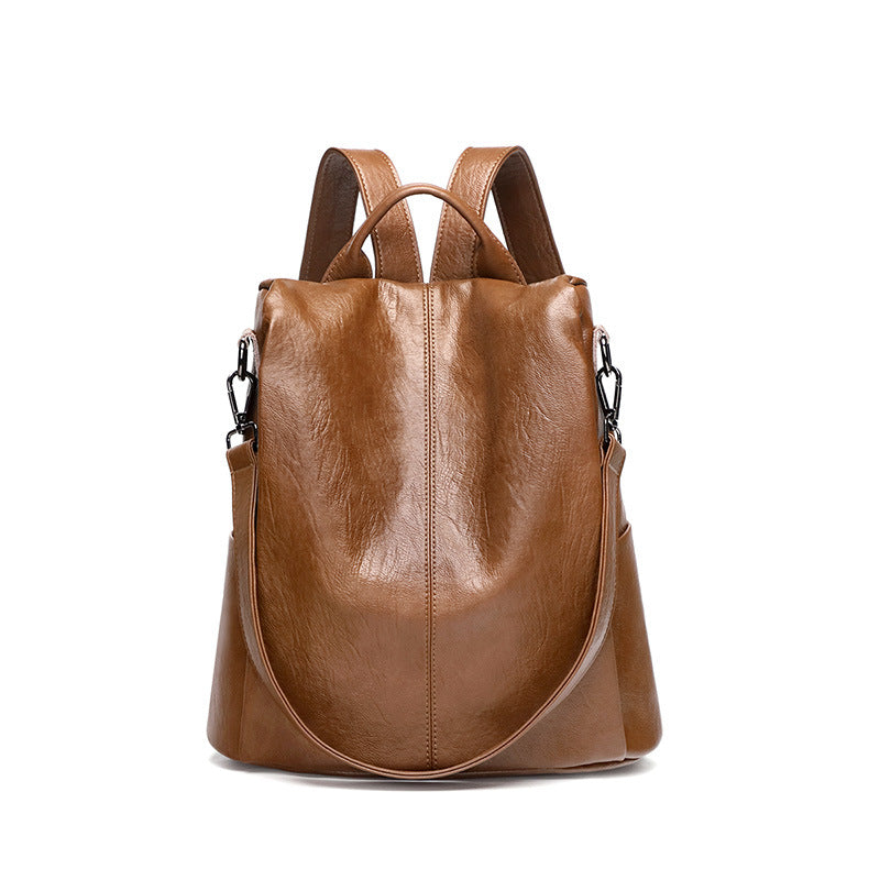 Anti-theft Soft Leather bag