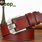 Men's leather belt