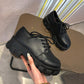 Black patent leather shoes