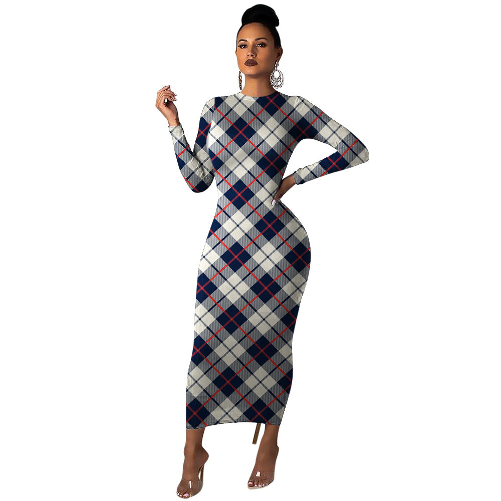 Plaid multicolor dress