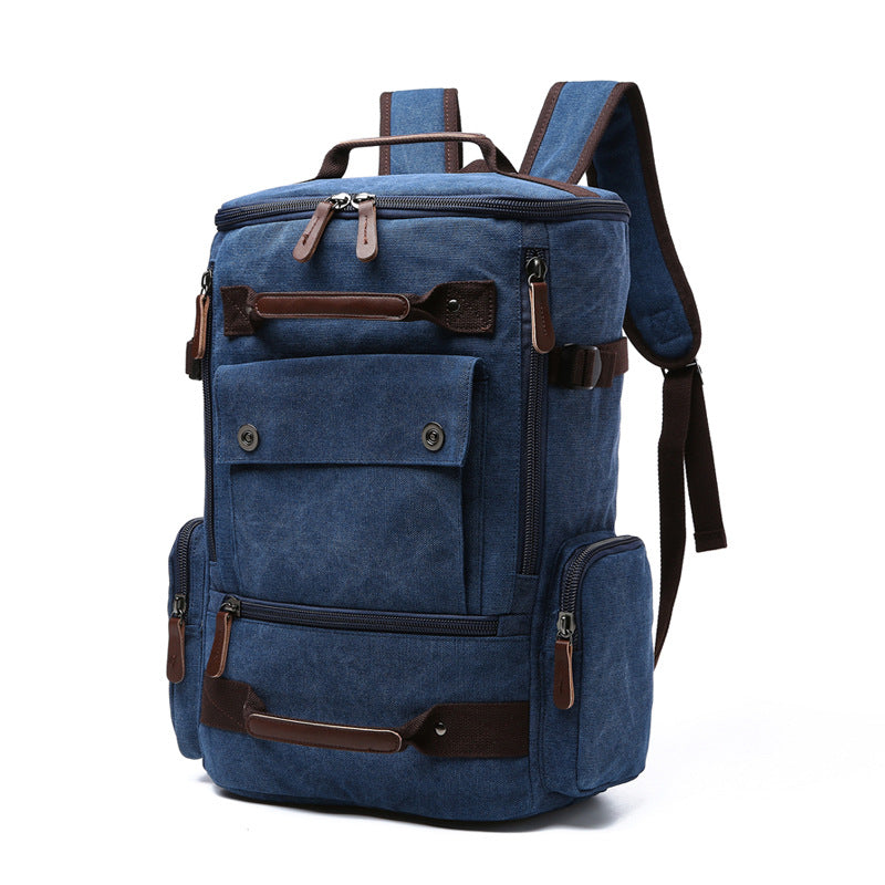 Vintage Canvas Large Capacity Laptop Backpack