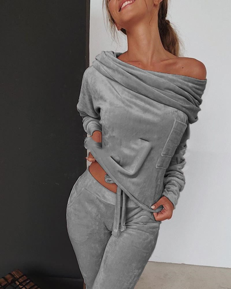 two-piece shoulder clothes