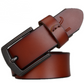 Dynamic buckle leather belt