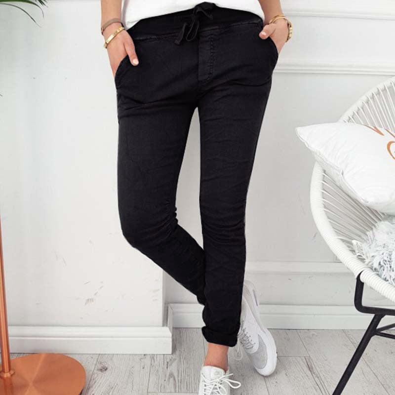 Slim fit skinny stretch pants