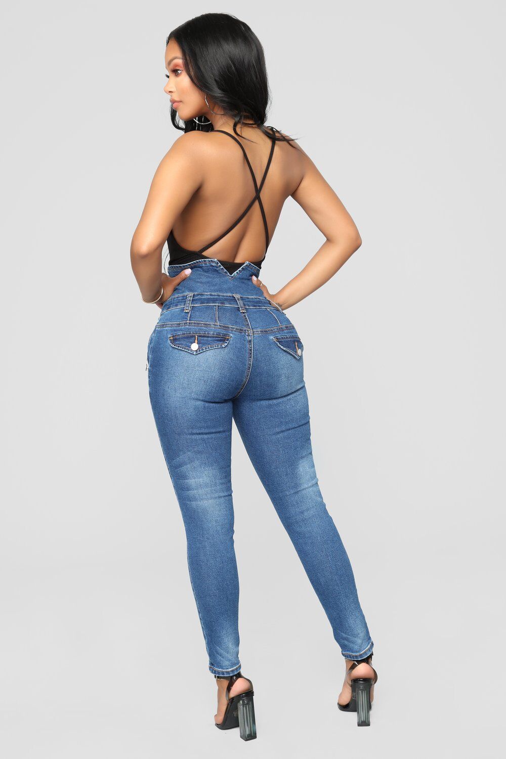 High Waist skinny pencil Denim Jeans