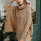 High neck knit cloak