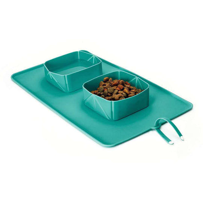 Silicone folding pet bowl