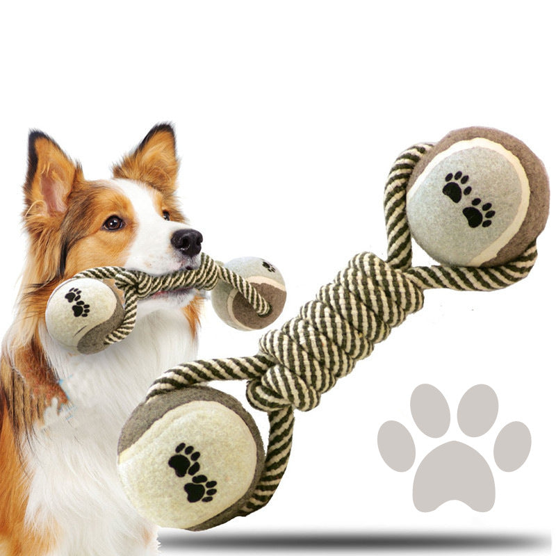 Cotton Rope Tennis Dog Toy