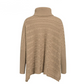 High neck knit cloak