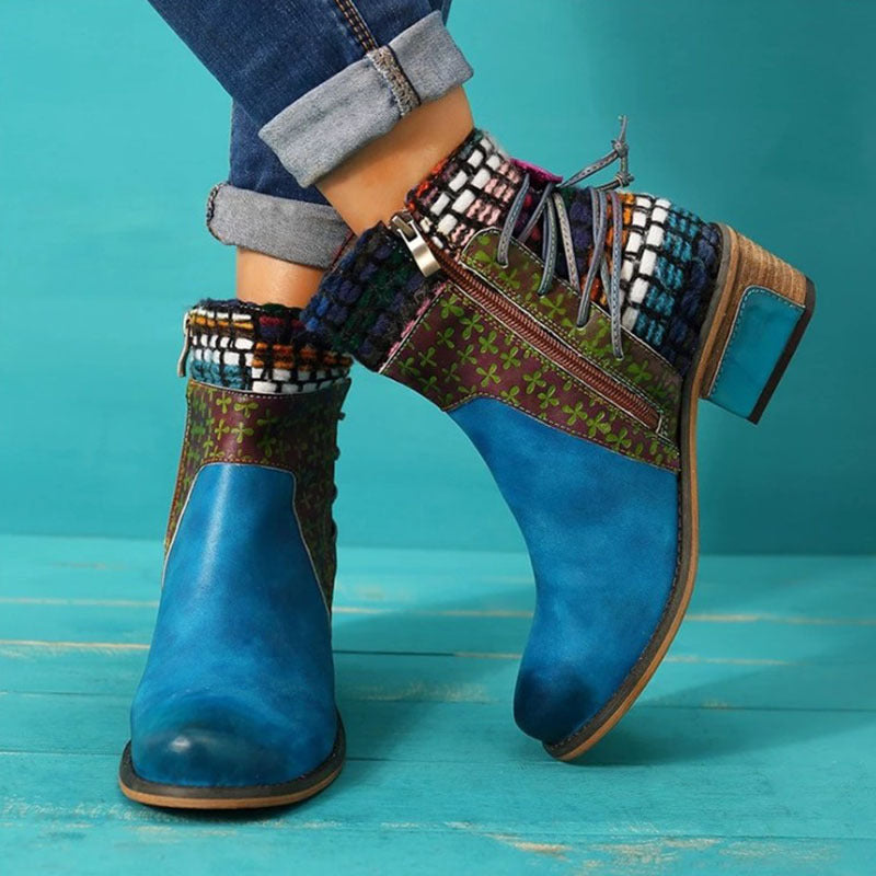 Handmade ethnic short boots