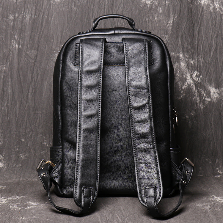 Large Capacity Travel Leather Backpack