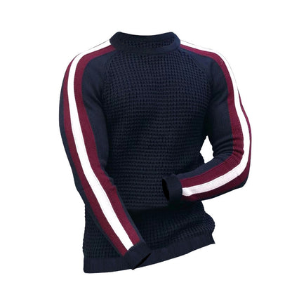 Contrast Slim Bottom Sports Casual Sweater