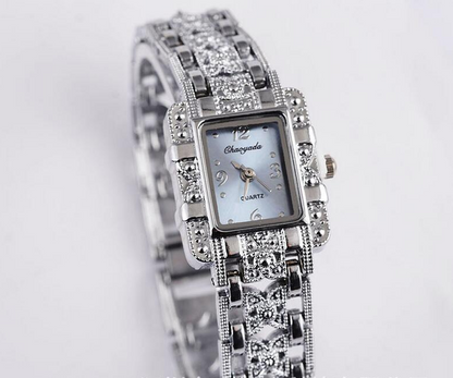 Square Studded Steel Watch