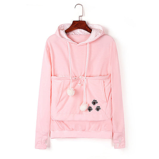 Big pocket hooded sweatshirt