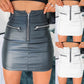 Zip stitching hip skirt