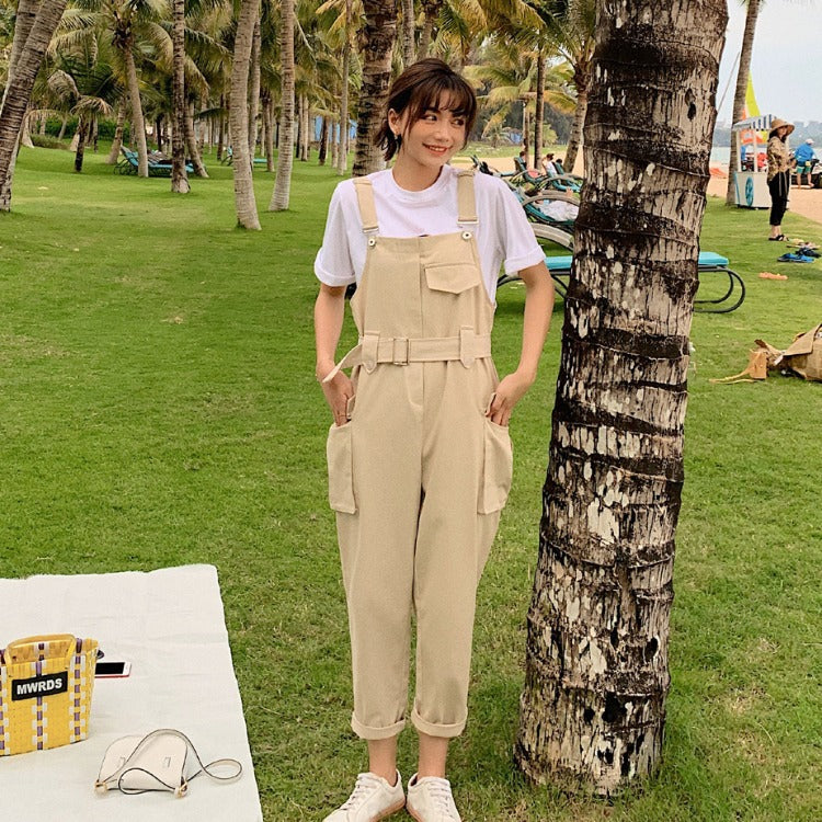 Korean apricot overalls