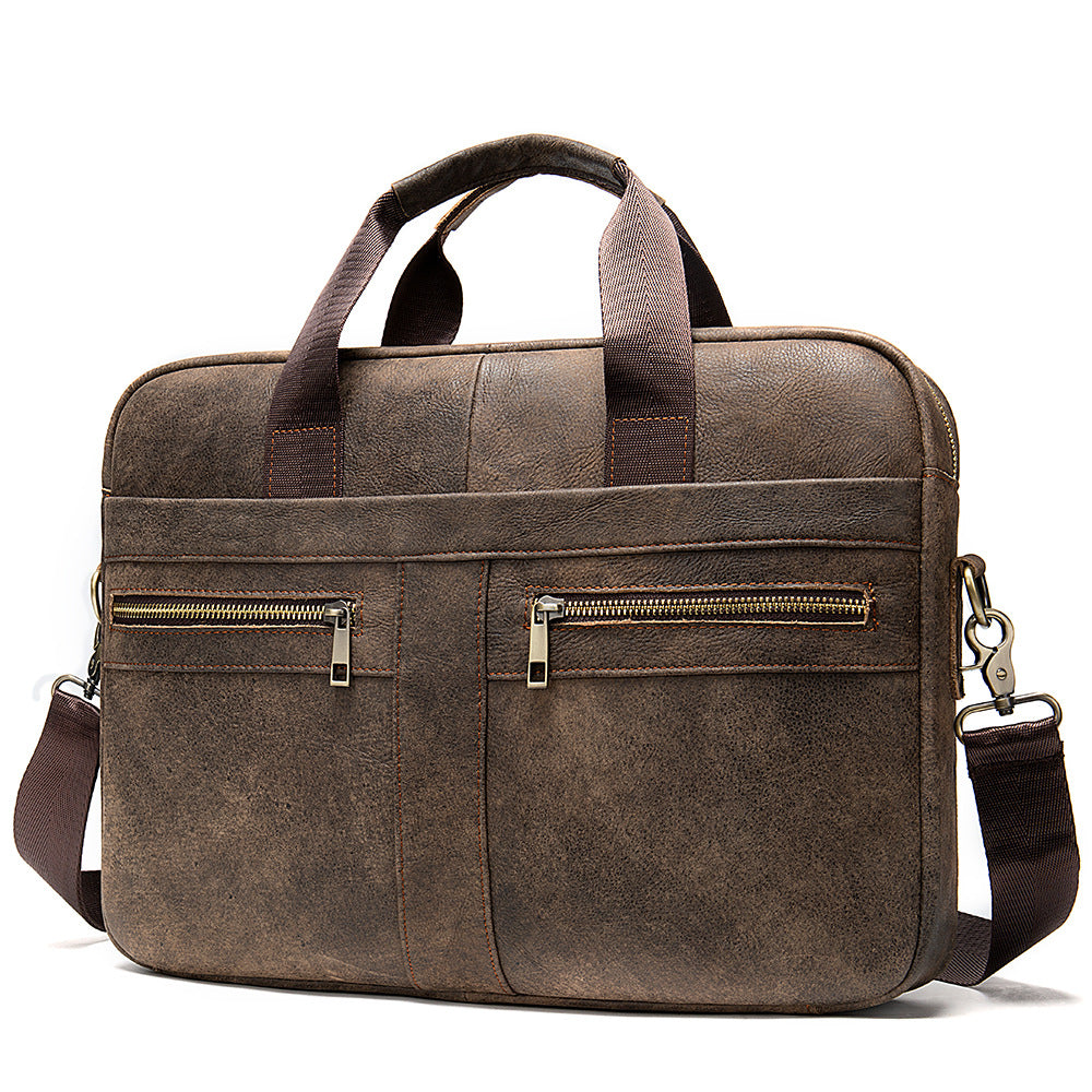 Business Leather Briefcase for Men