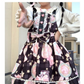 Lolita Angel Design Black Sweet Cute Strap Dress