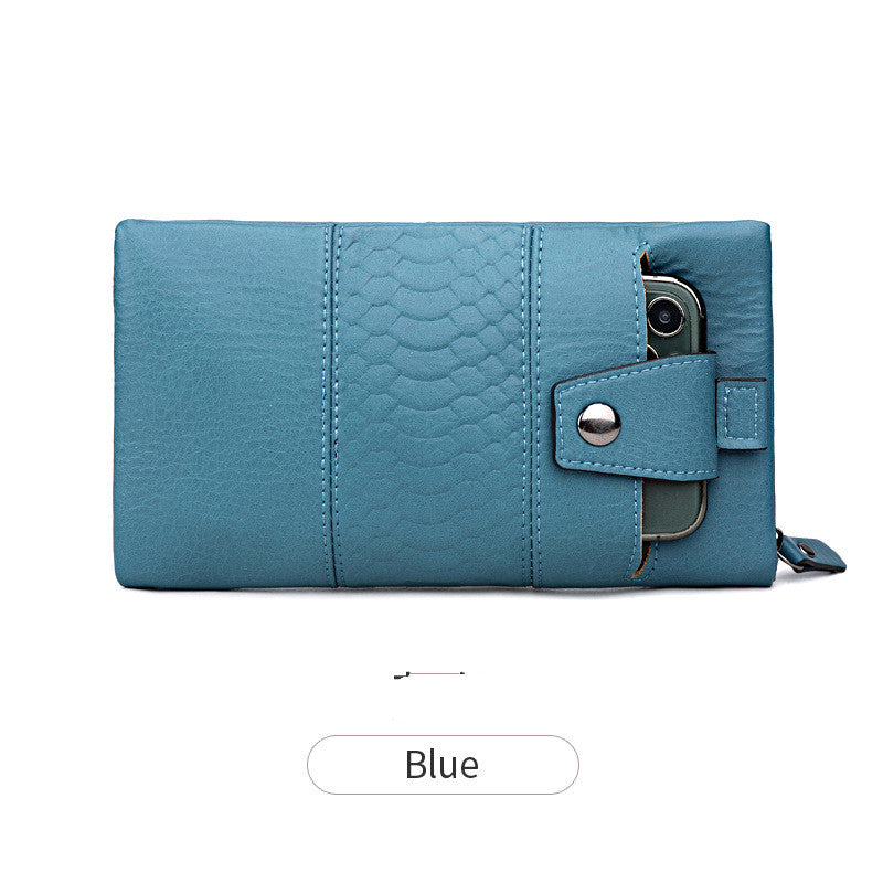 Long Clutch Multifunctional Soft Leather Zipper Wallet