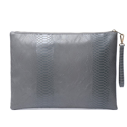 Snake And Bird Pattern PU Handbag