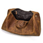 Top Layer Cowhide One-Shoulder Duffel Bag