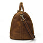 Top Layer Cowhide One-Shoulder Duffel Bag