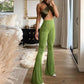 Vintage High Waist Rise Flare Pants