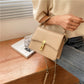 One-Shoulder Diagonal Chain Lock Bag