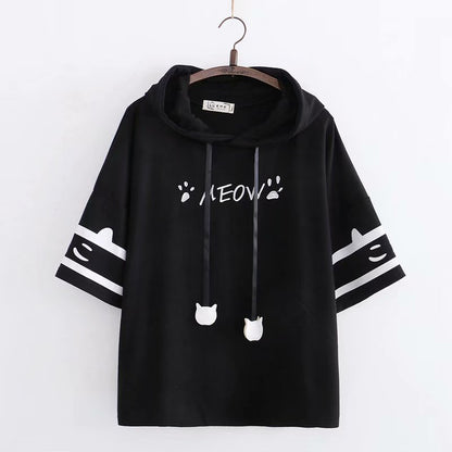 Hooded Short-Sleeved T-Shirt