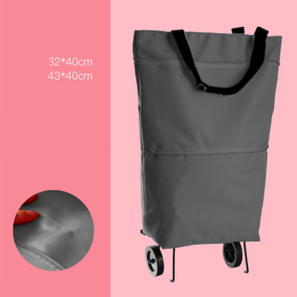 Folding Tug Wheel Shopping Bag